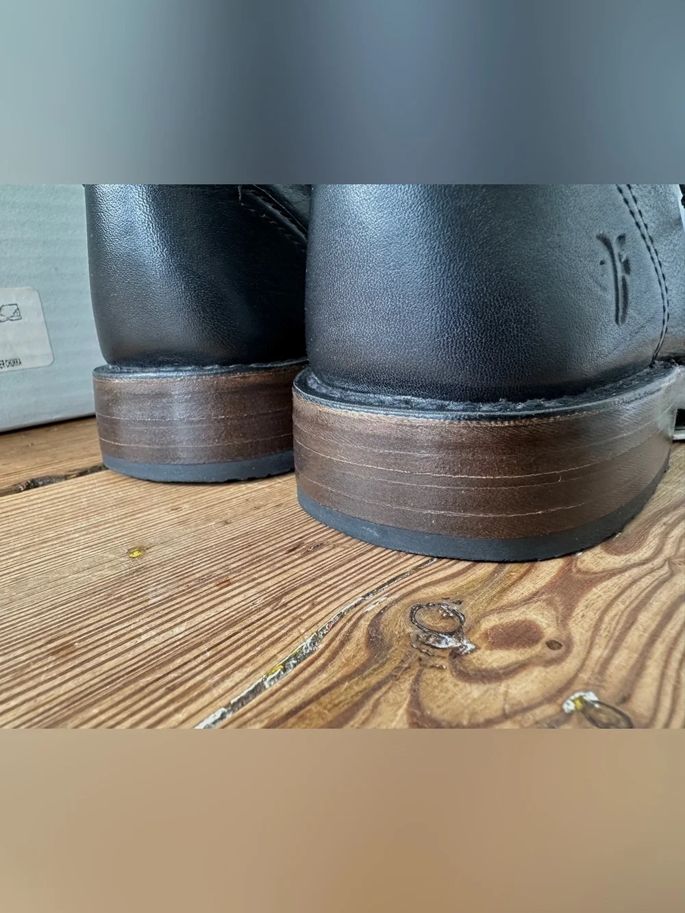 Frye Black Leather Chukka Boots